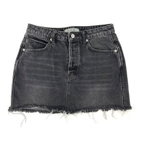 Free People We the Free Denim Micro Mini Jean Skirt